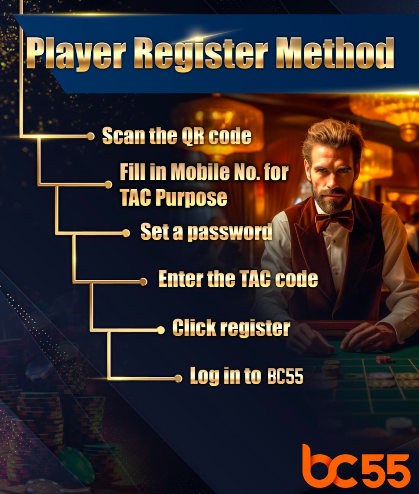 BOSSCLUB55 Player Register Method